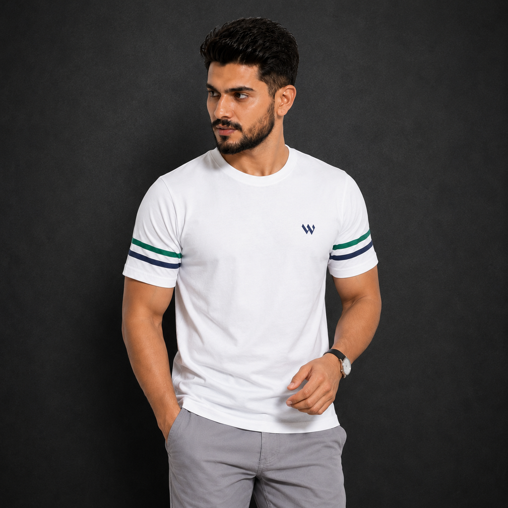 White Slim Winner Men'S T Shirt - 73873