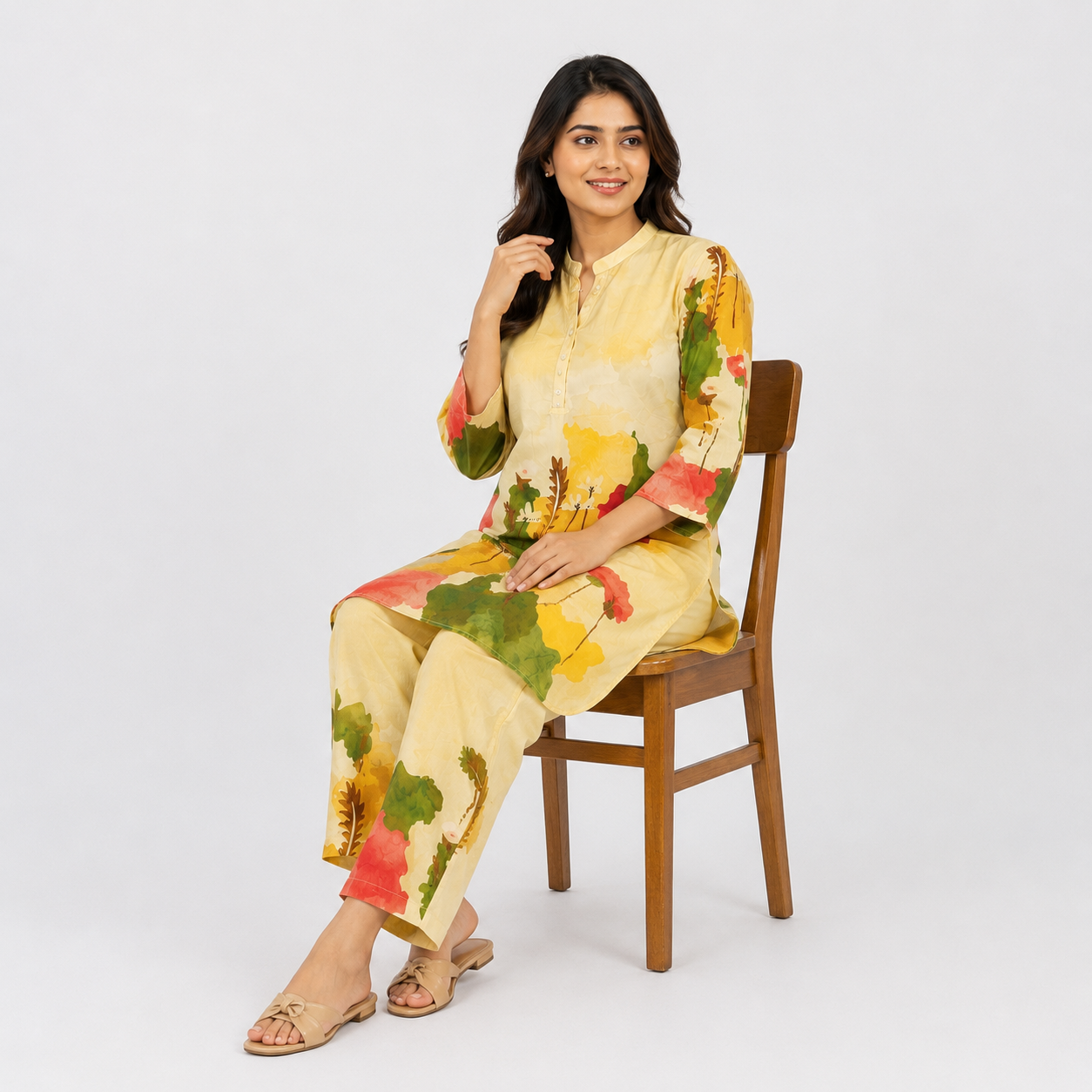 Winner Yellow Ladies Cord Set - 80192