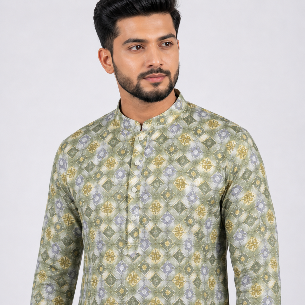 Winner Mens Yellow Panjabi - 73914