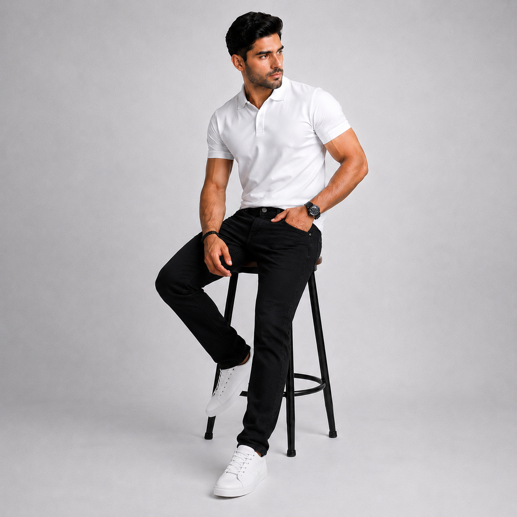 Winner Men's Z BLACK Denim Pant - 73529