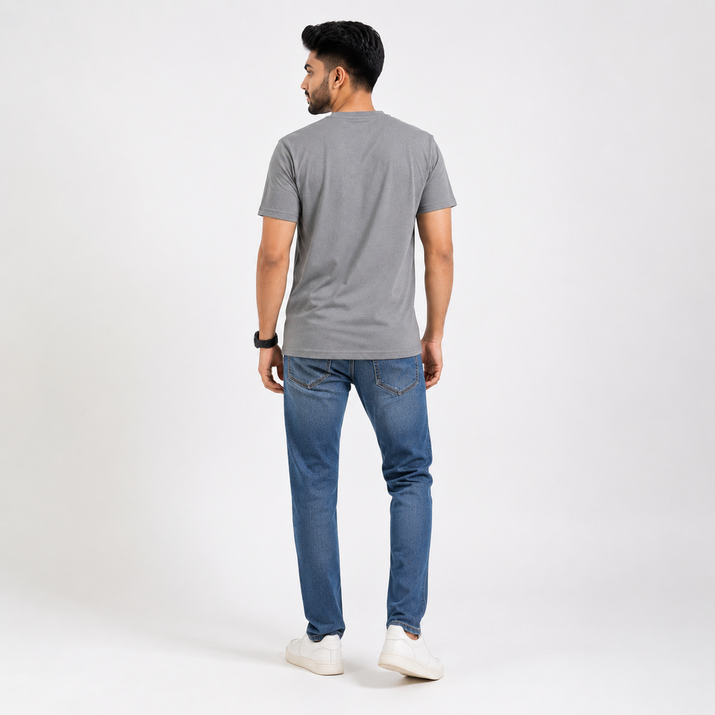 Winner Men's Ash Regular T Shirt - 73435