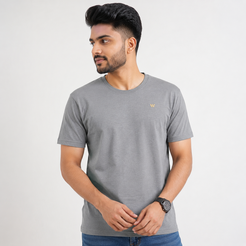 Winner Men's Ash Regular T Shirt - 73435