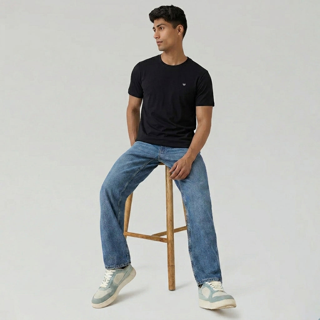 Winner Mens Black Regular T Shirt - 43925