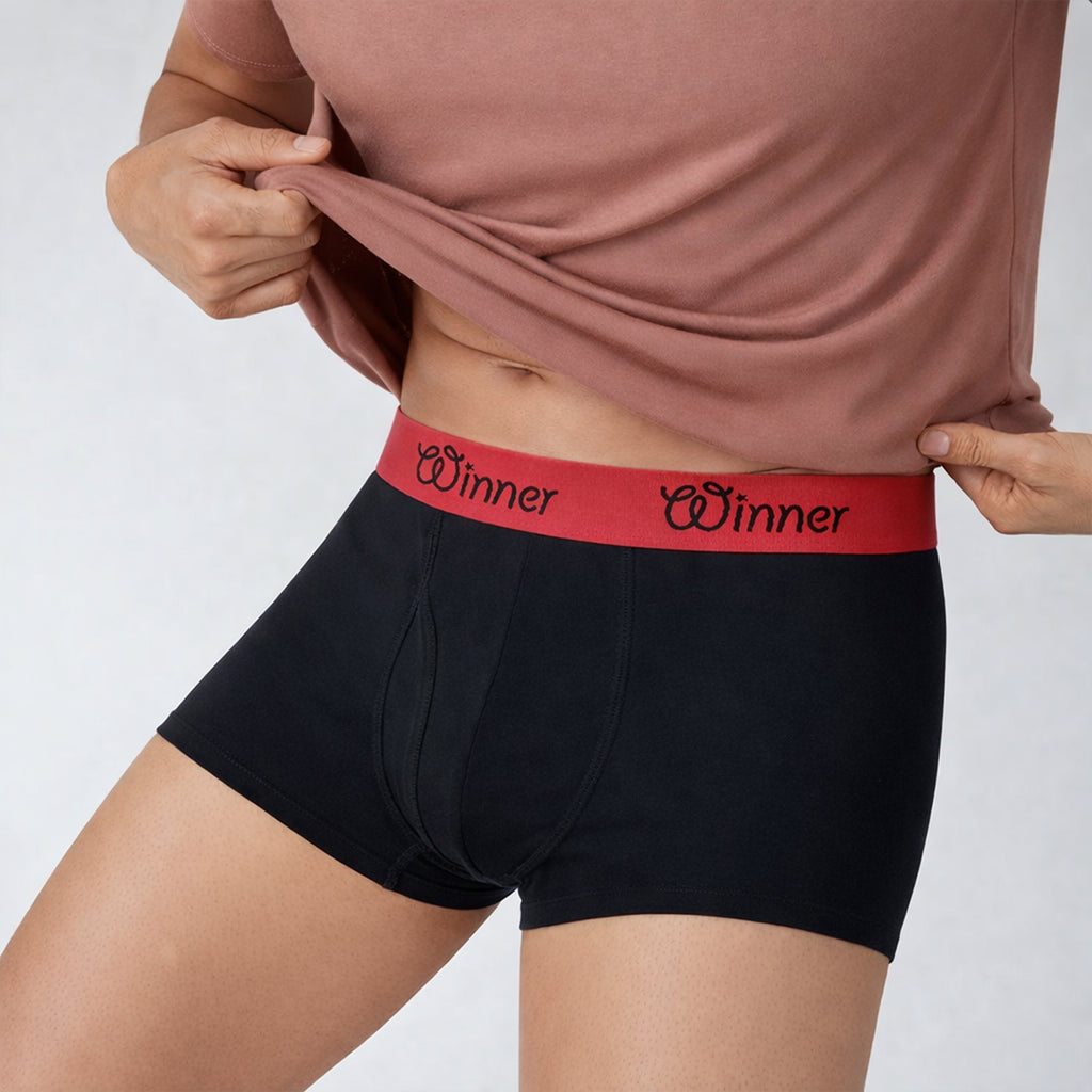 Men's Black Deluxe Boxer - 43606