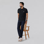 Winner Mens Black Polo T Shirt - 73584