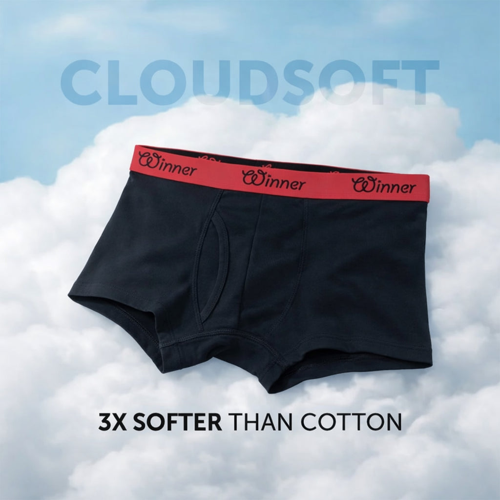 Men's Black Deluxe Boxer - 43606