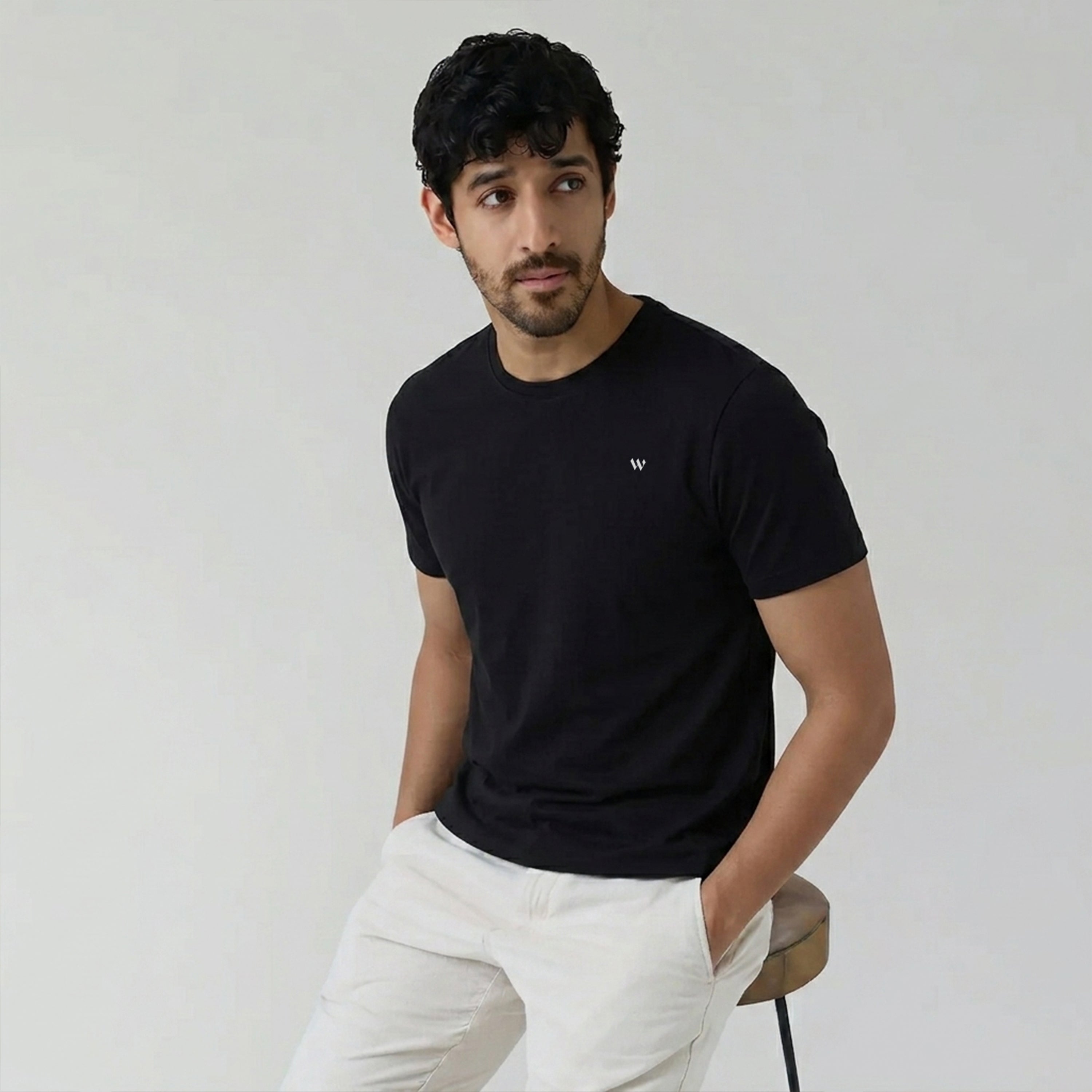 Winner Mens Black Regular T Shirt - 43925