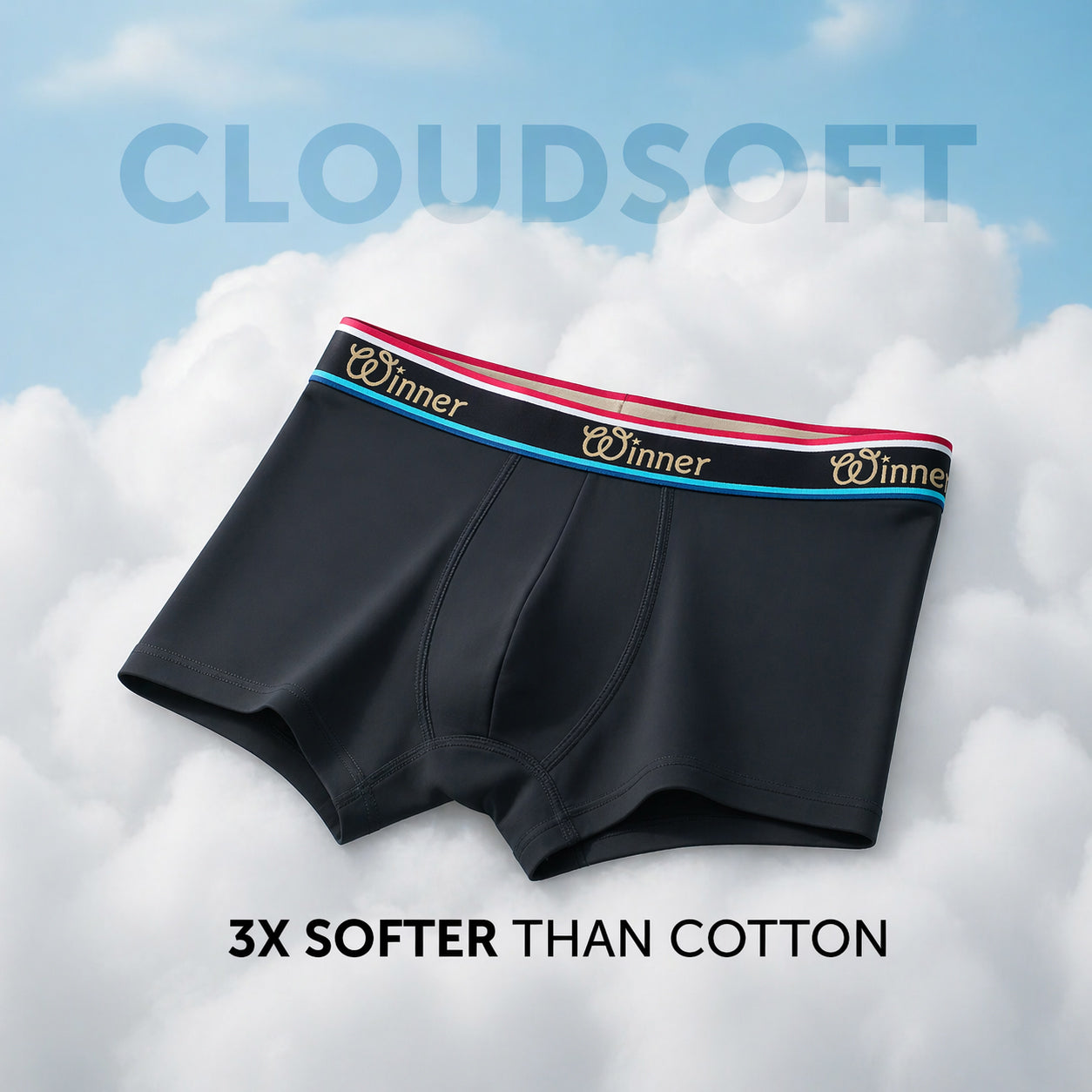 Men's Black Luxury Boxer - 43713