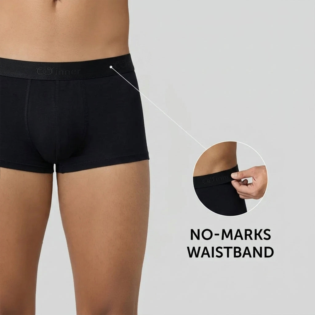 Men's Black Comforter Boxer - 43673