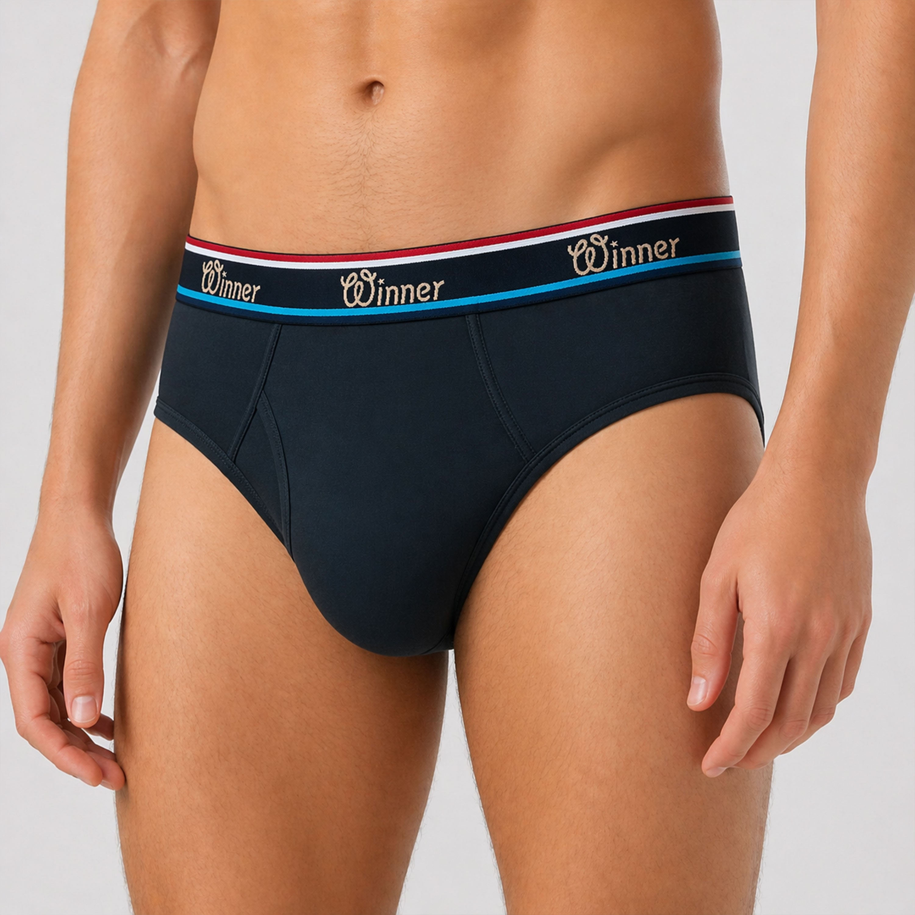 Winner Mens Black Luxury Brief  - 43715