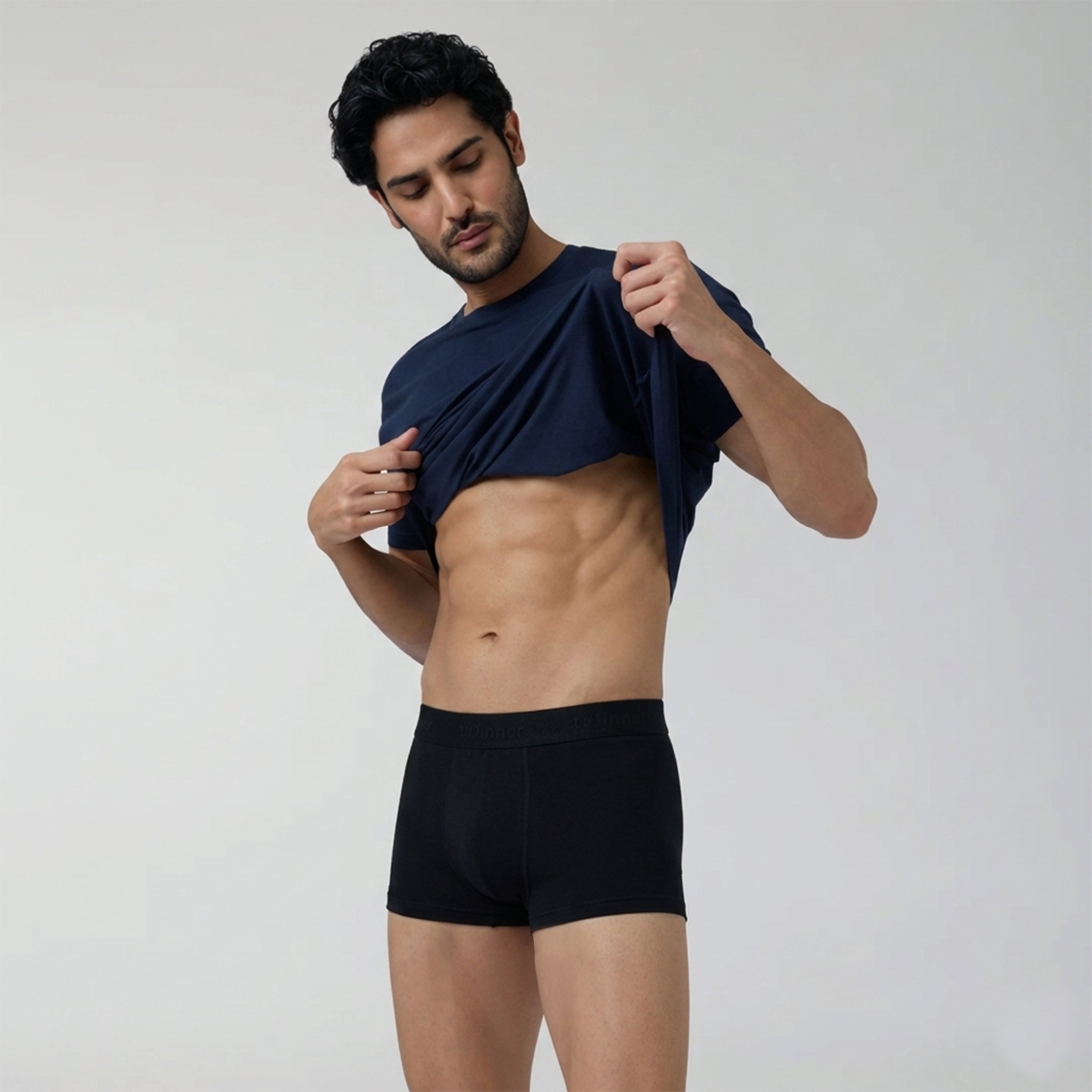 Men's Black Comforter Boxer - 43673