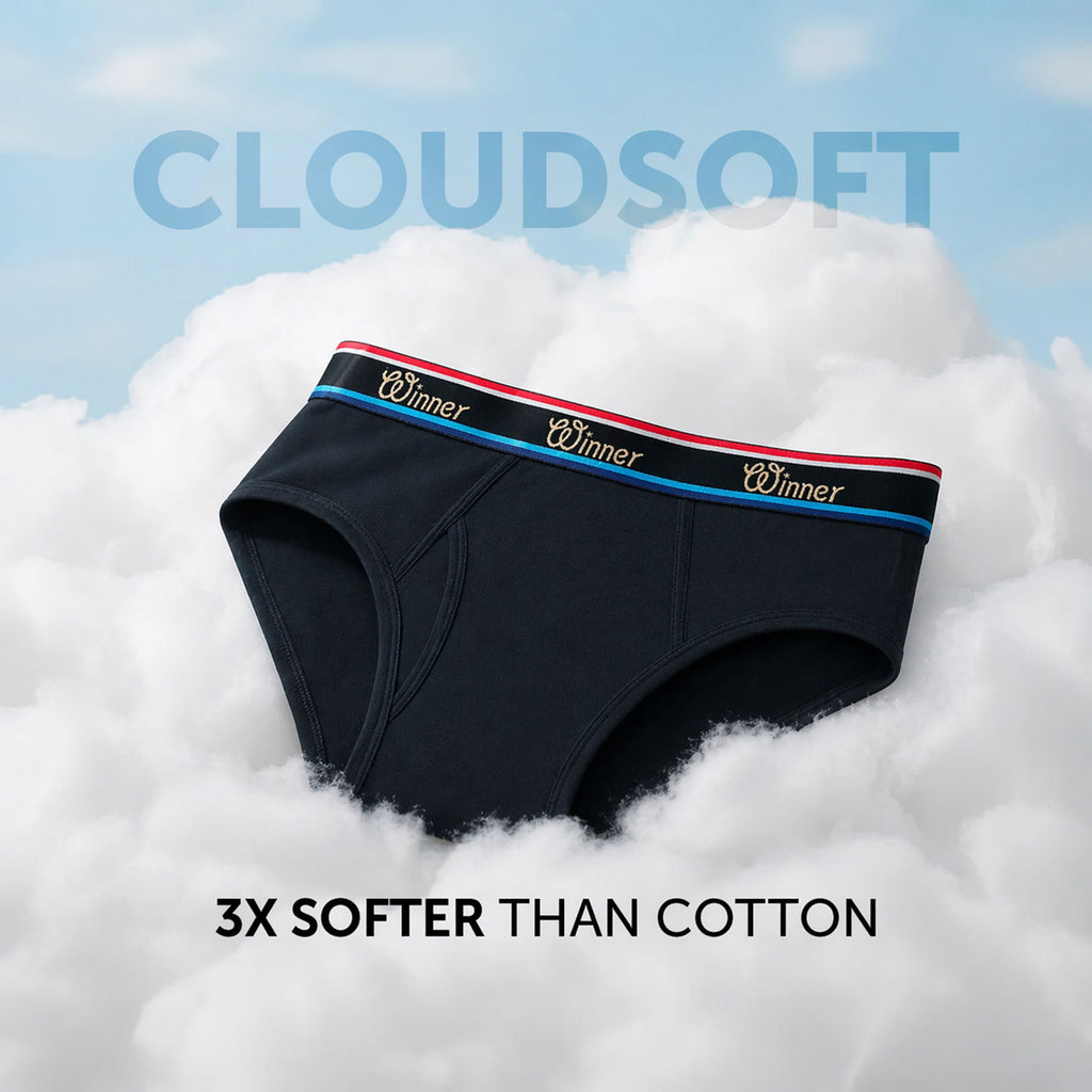 Winner Mens Black Luxury Brief  - 43715