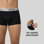 Winner Mens Black & White Crew Boxer ( 2 Pcs PACK ) - 73409