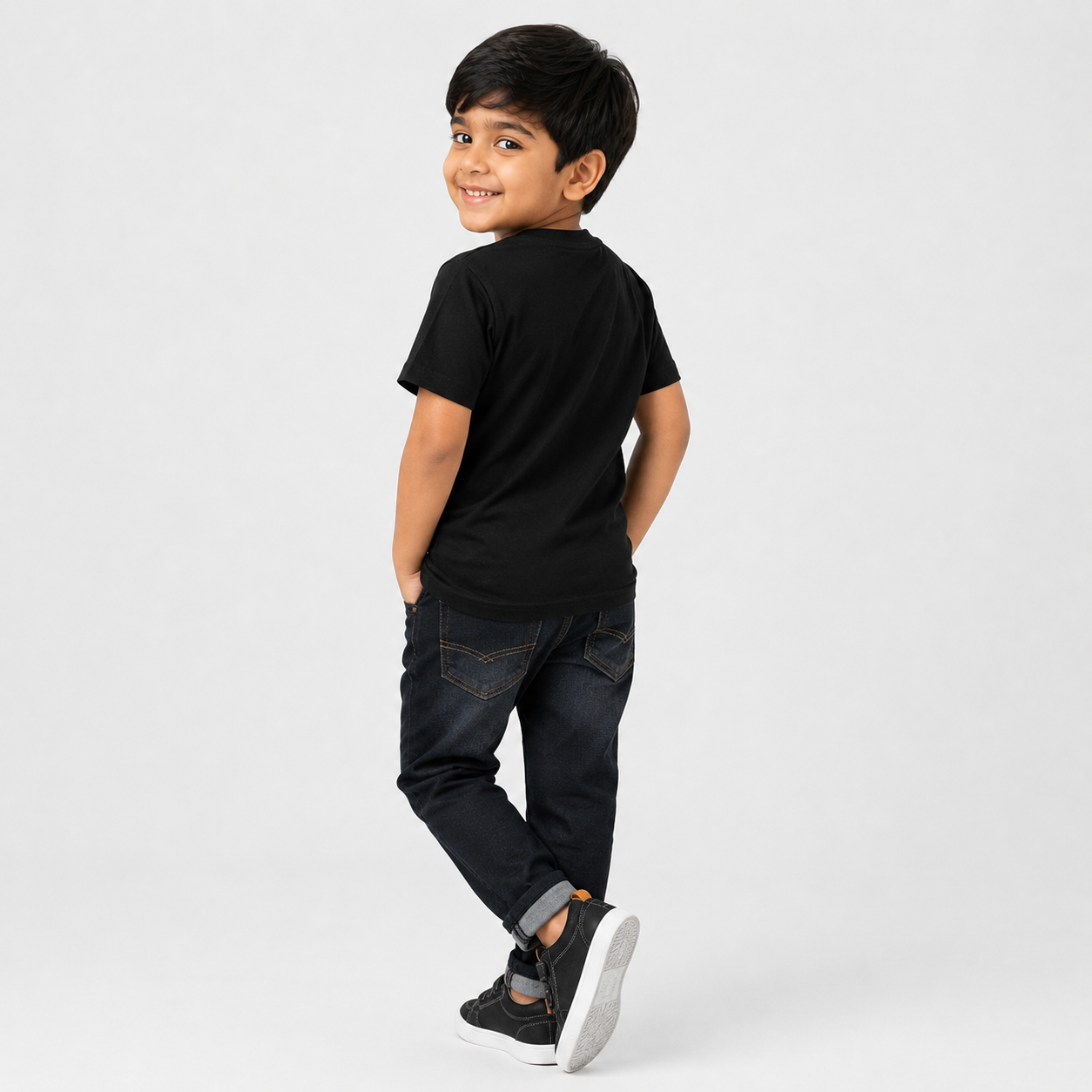 Winner Boy's Black T-Shirt-80135