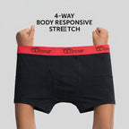 Men's Black Deluxe Boxer - 43606