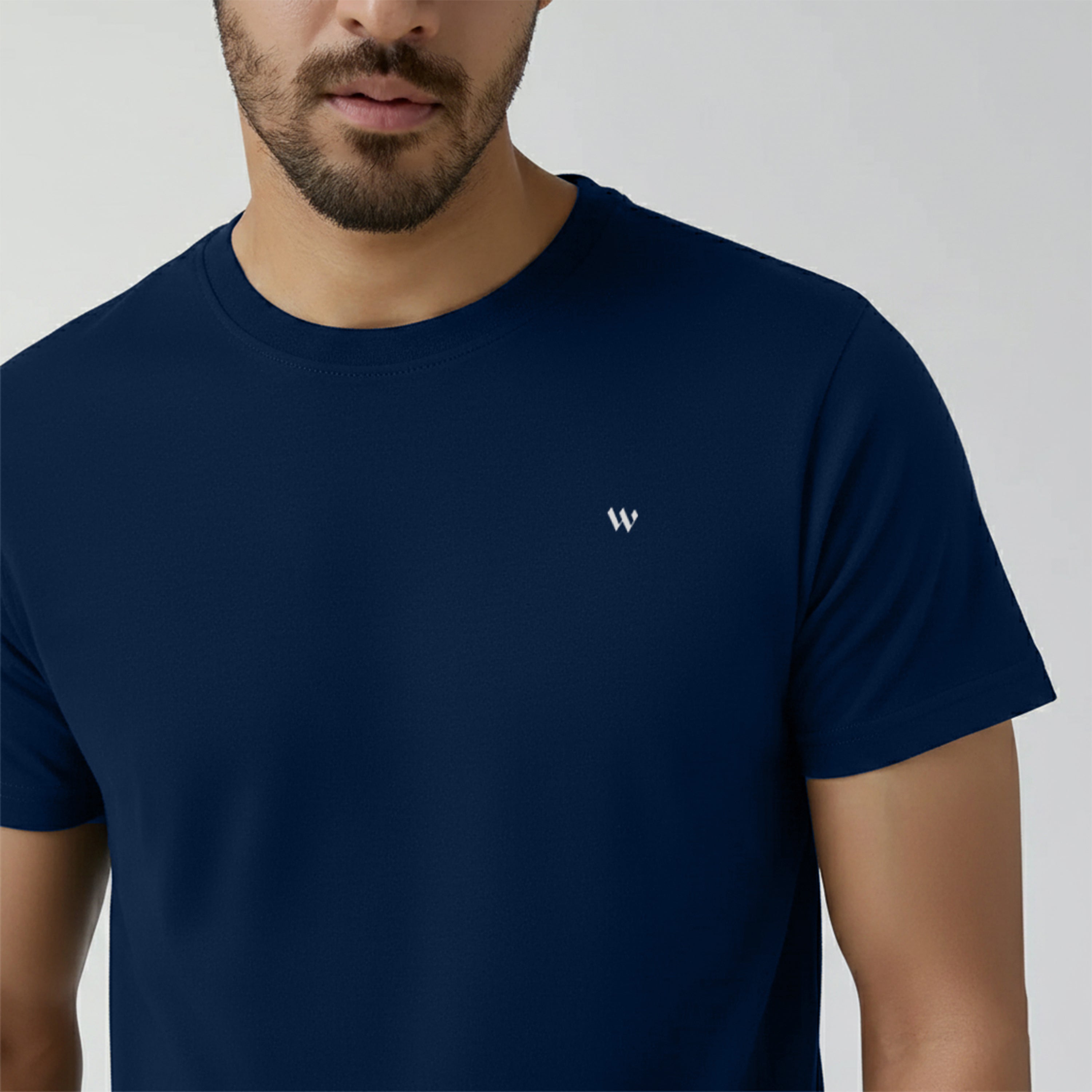 Winner  Mens Blue Regular T Shirt -73435