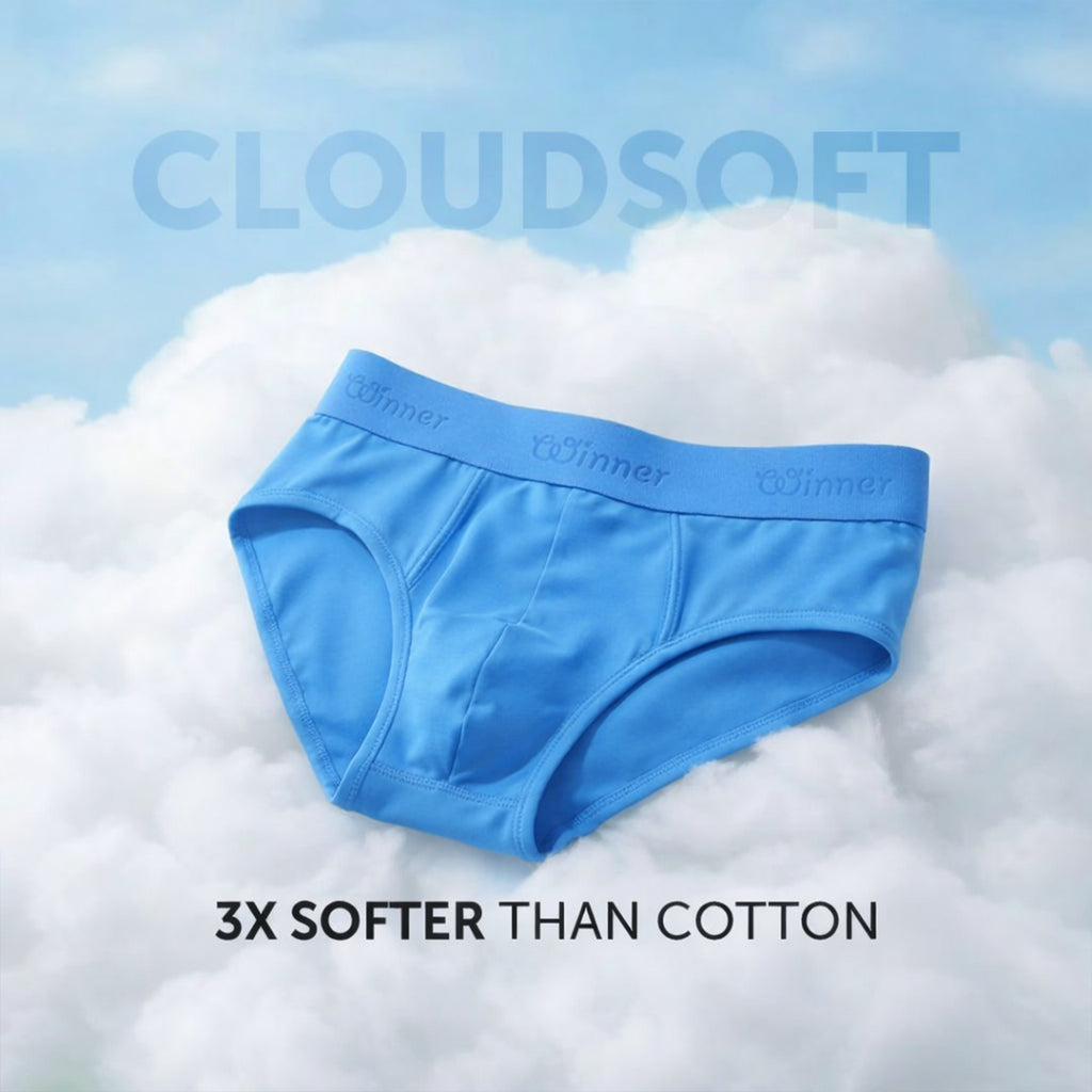 Winner's Mens Blue Comforter Brief - 43684