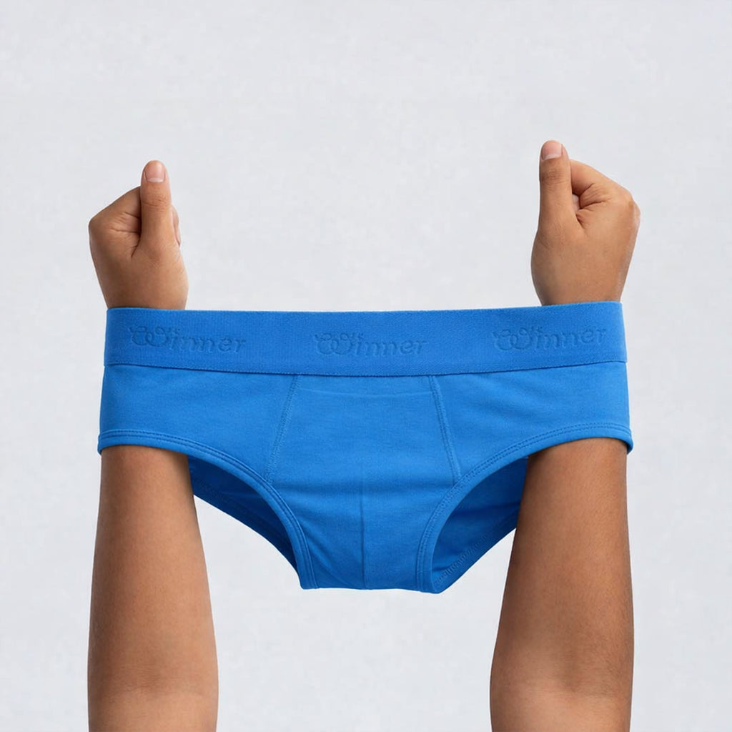 Winner's Mens Blue Comforter Brief - 43684