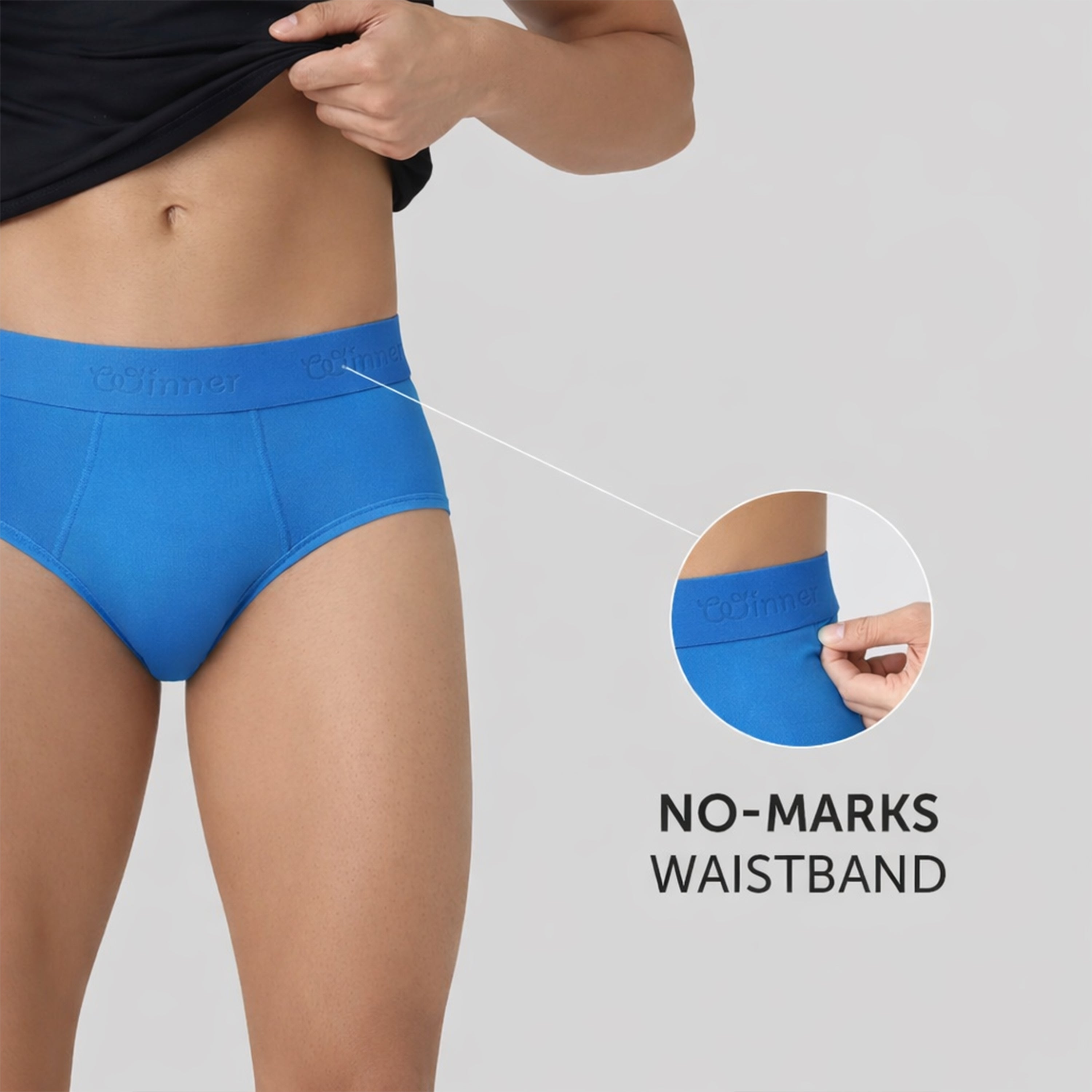 Winner's Mens Blue Comforter Brief - 43684