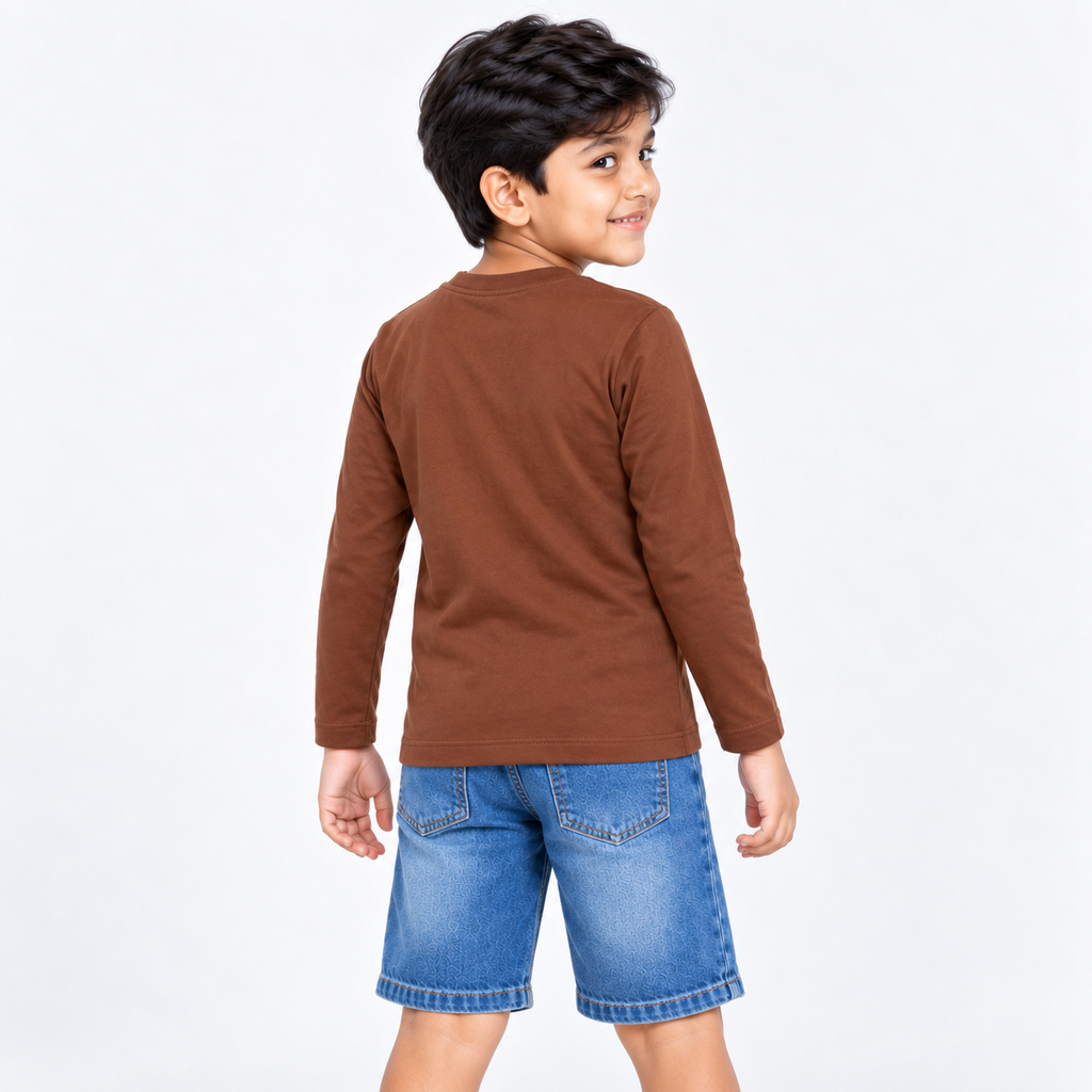 Winner Boys coffee Full Sleeve T Shirt 80346