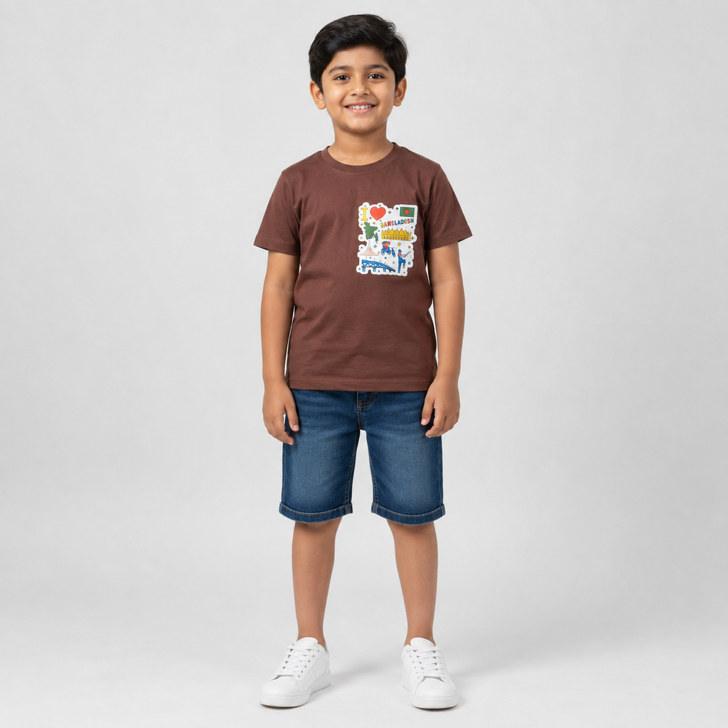 Winner Boys coffee T Shirt 80339
