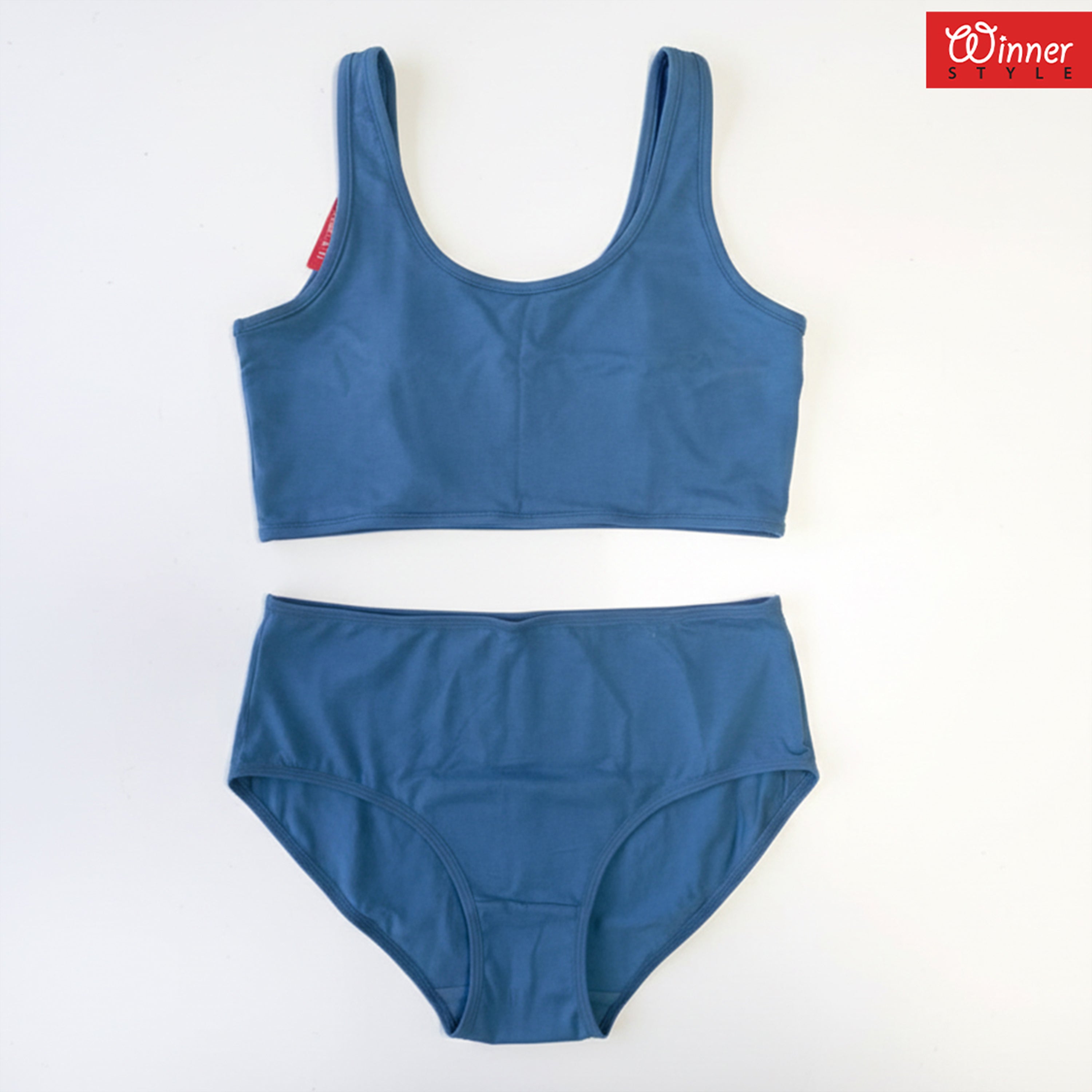 Winner Women's Blue Bra  & Panty Set - 73634