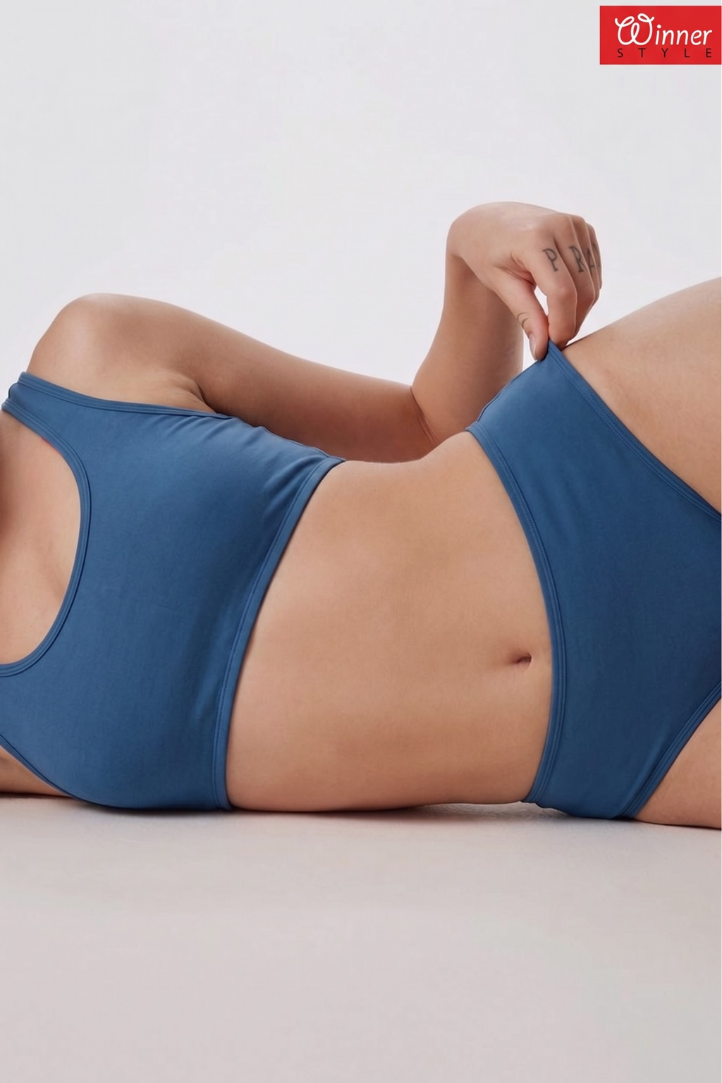 Winner Women's Blue Bra  & Panty Set - 73634