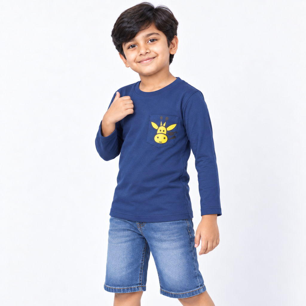 Winner Boys Estate Blue Full Sleeve T Shirt 80344