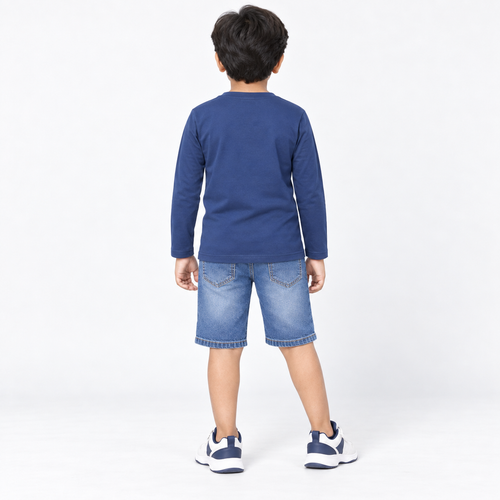 Winner Boys Estate Blue Full Sleeve T Shirt 80344