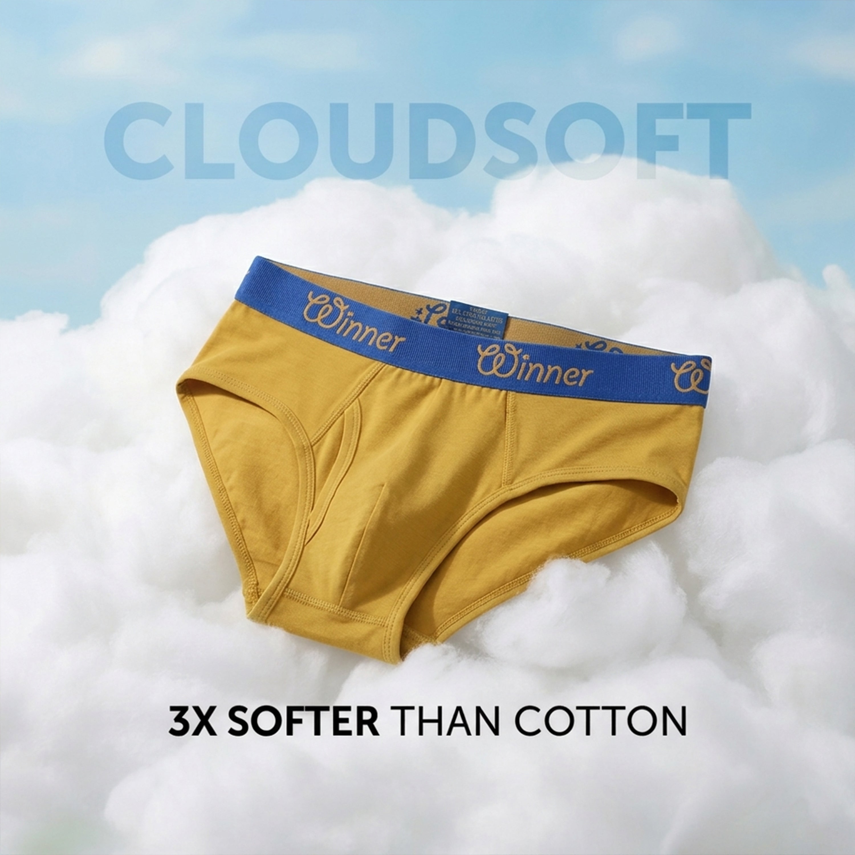 Winner's Mens Golden Deluxe Brief - 43685