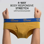 Winner's Mens Golden Deluxe Brief - 43685