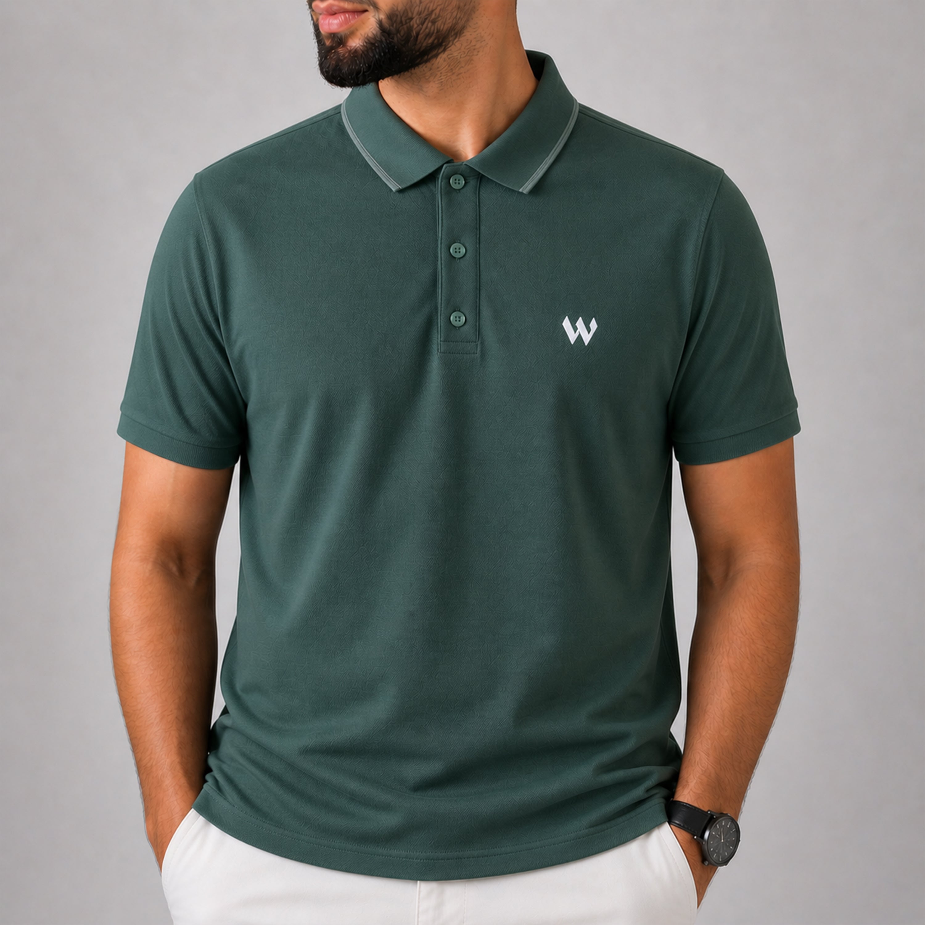 Winner Mens Green Polo T Shirt - 73584
