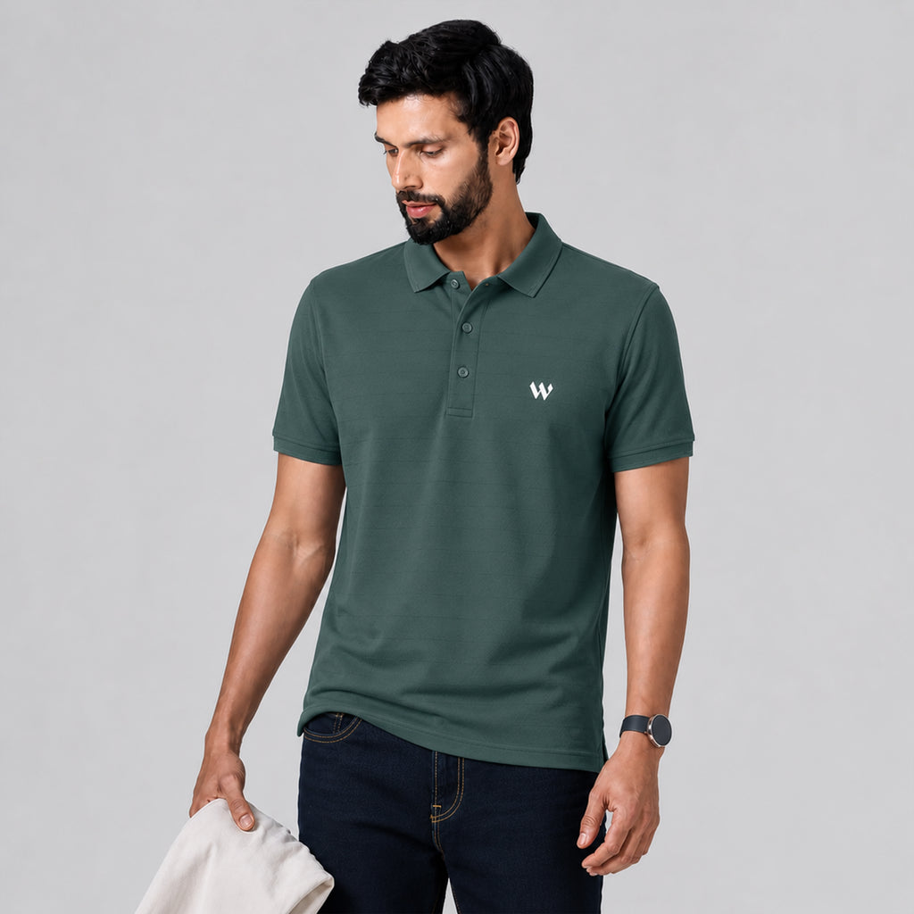 Winner Mens Green Polo T Shirt - 73584
