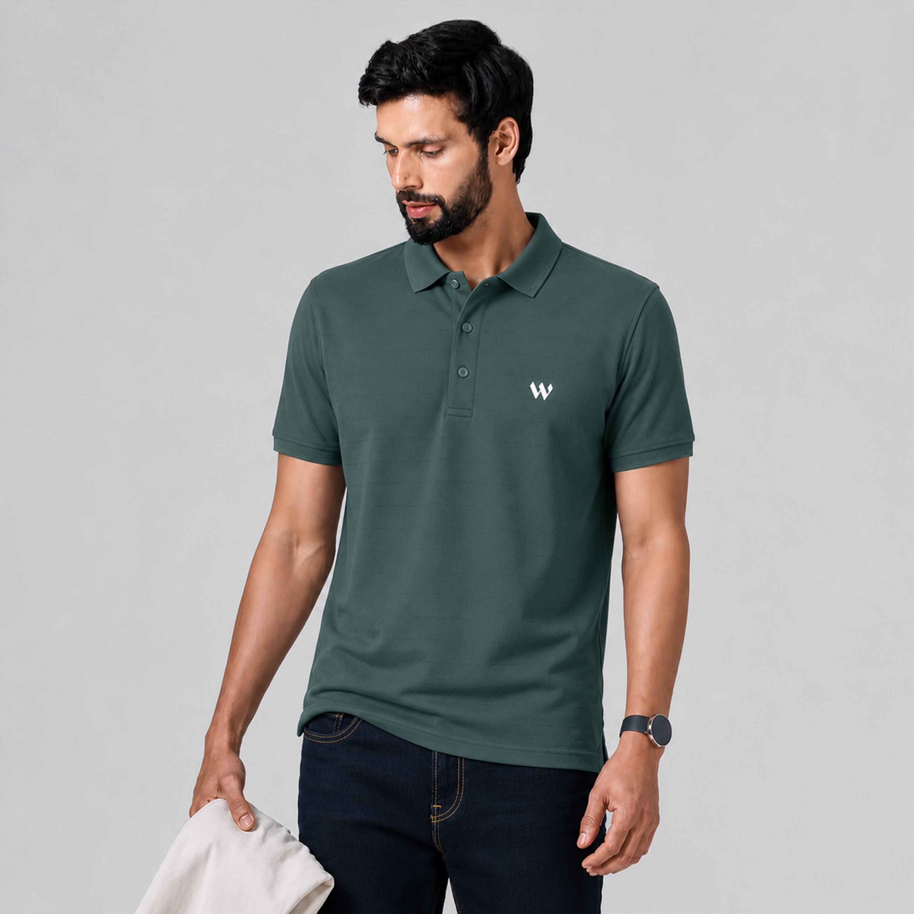 Winner Mens Green Polo T Shirt - 73584