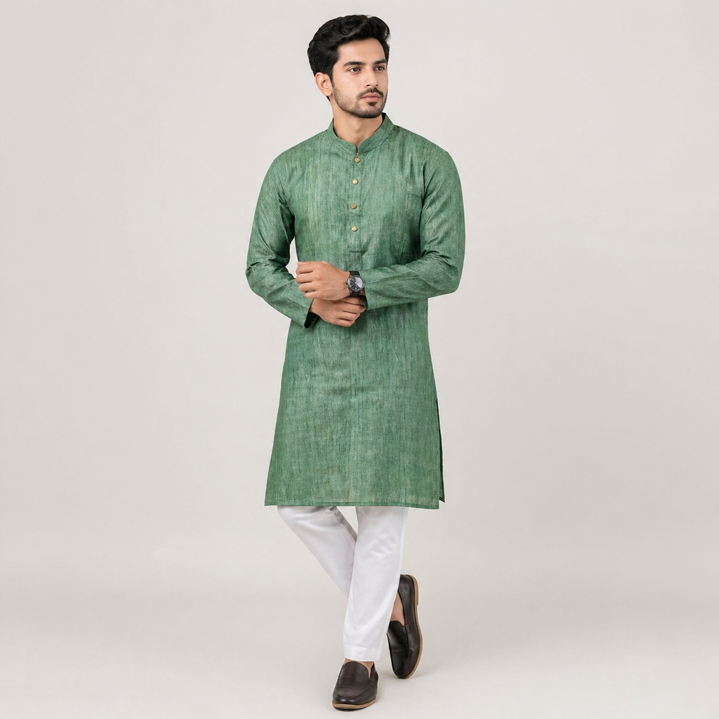 Winner Mens Green Panjabi - 73921
