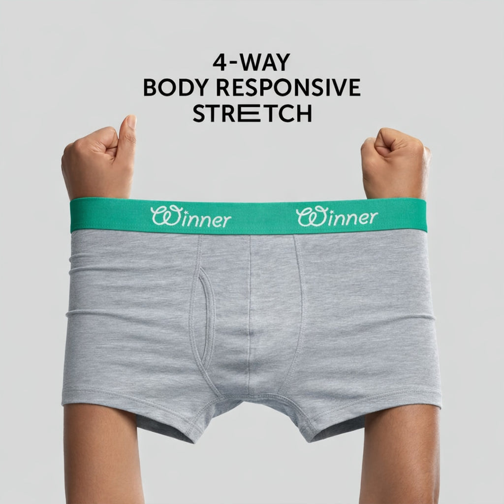 Men's Grey Deluxe Boxer - 43606