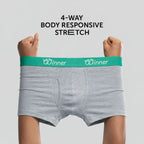 Men's Grey Deluxe Boxer - 43606