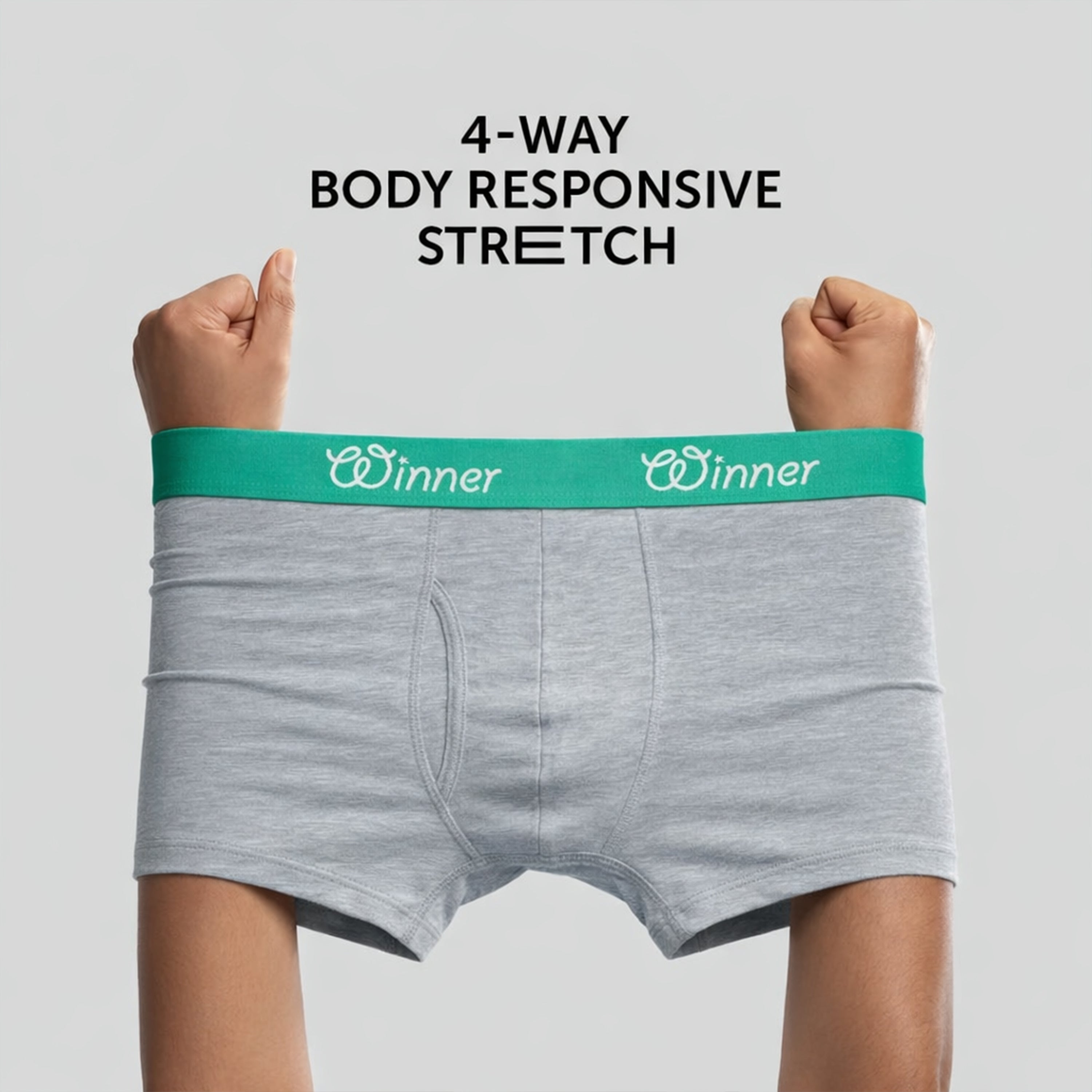 Men's Grey Deluxe Boxer - 43606