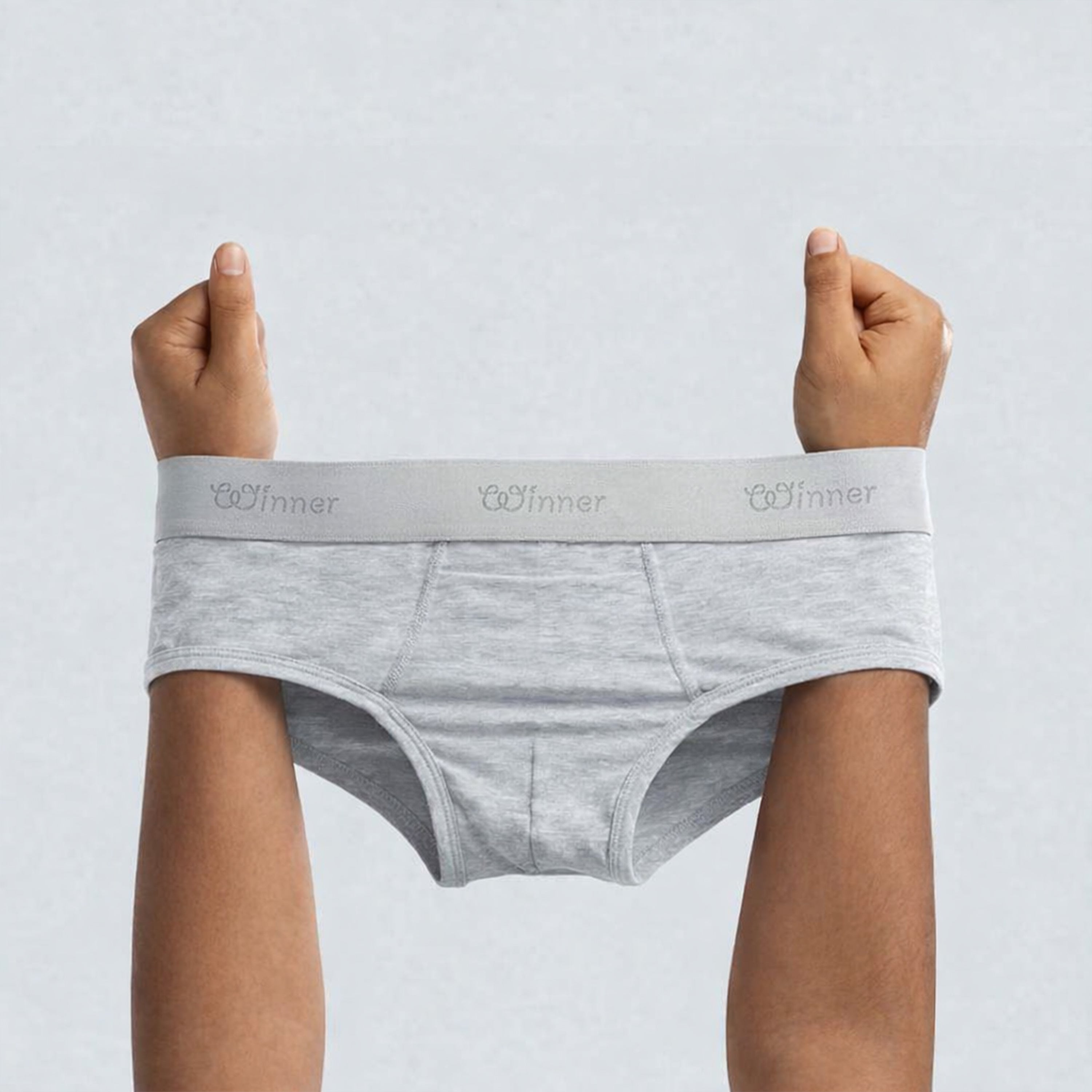 Winner's Mens Grey Comforter Brief - 43684