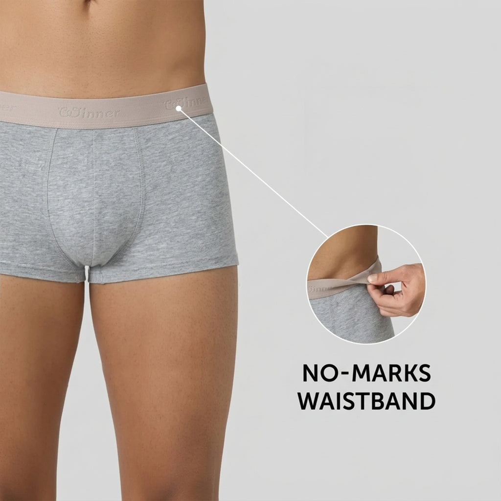 Men's Grey Comforter Boxer - 43673