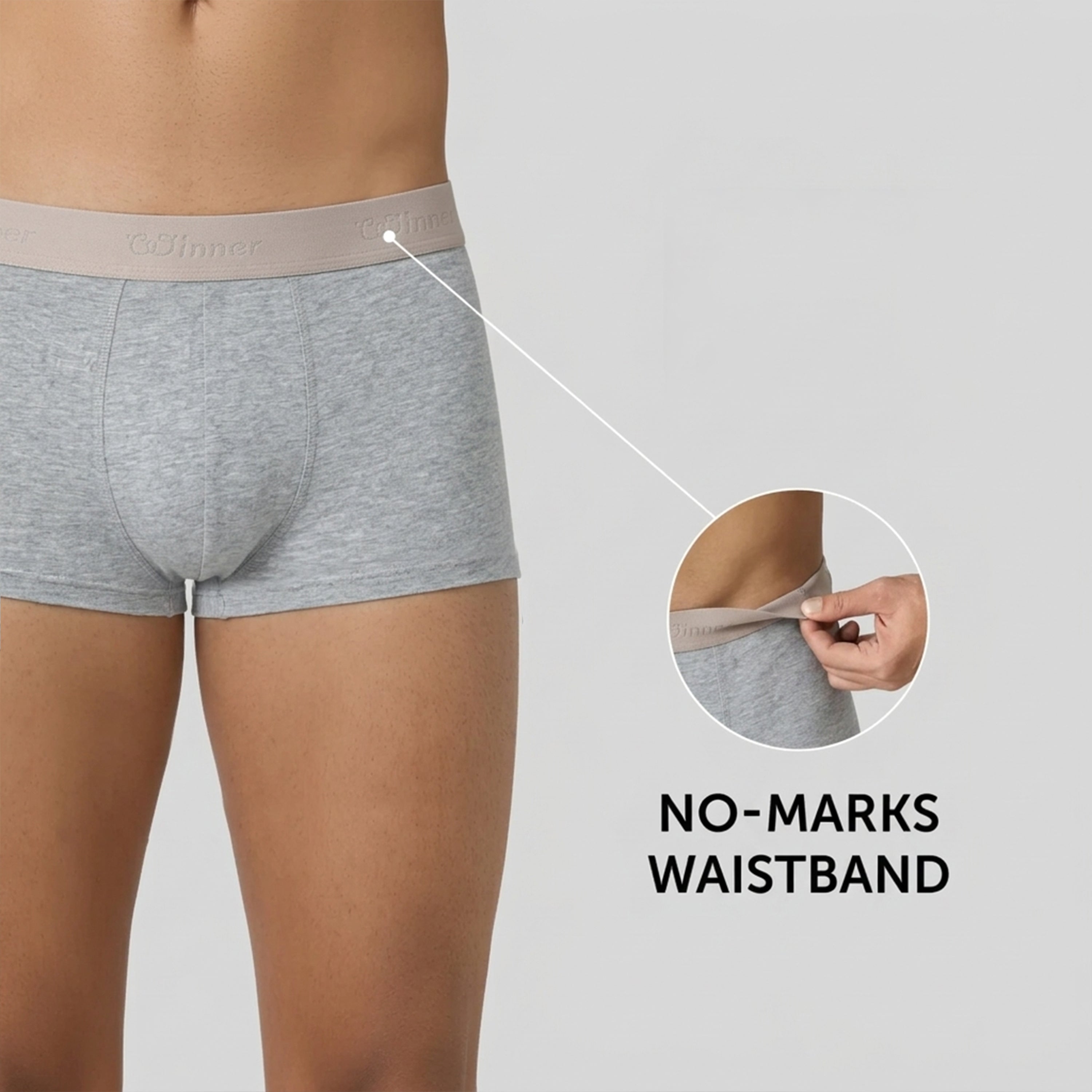 Men's Grey Comforter Boxer - 43673
