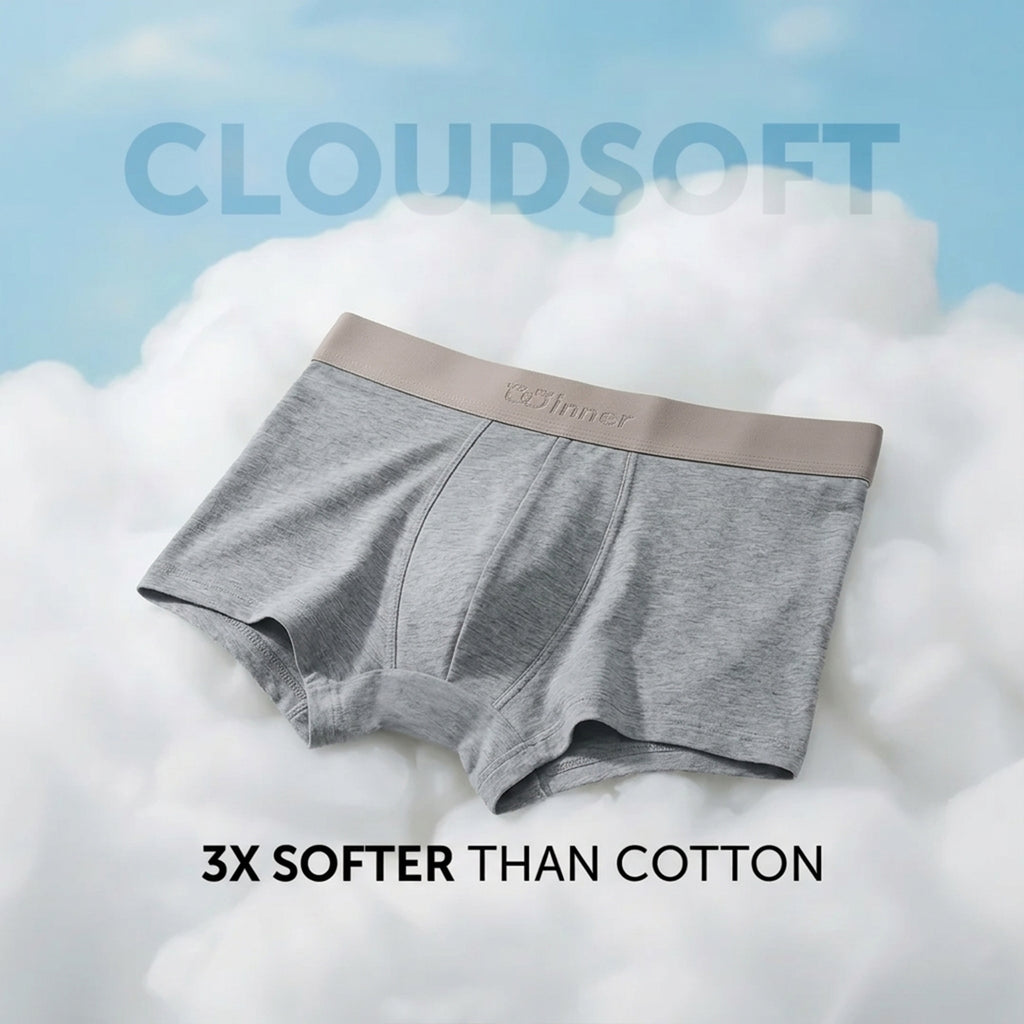 Men's Grey Comforter Boxer - 43673