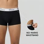 Winner Mens Jet Black Classic Boxer - 43686