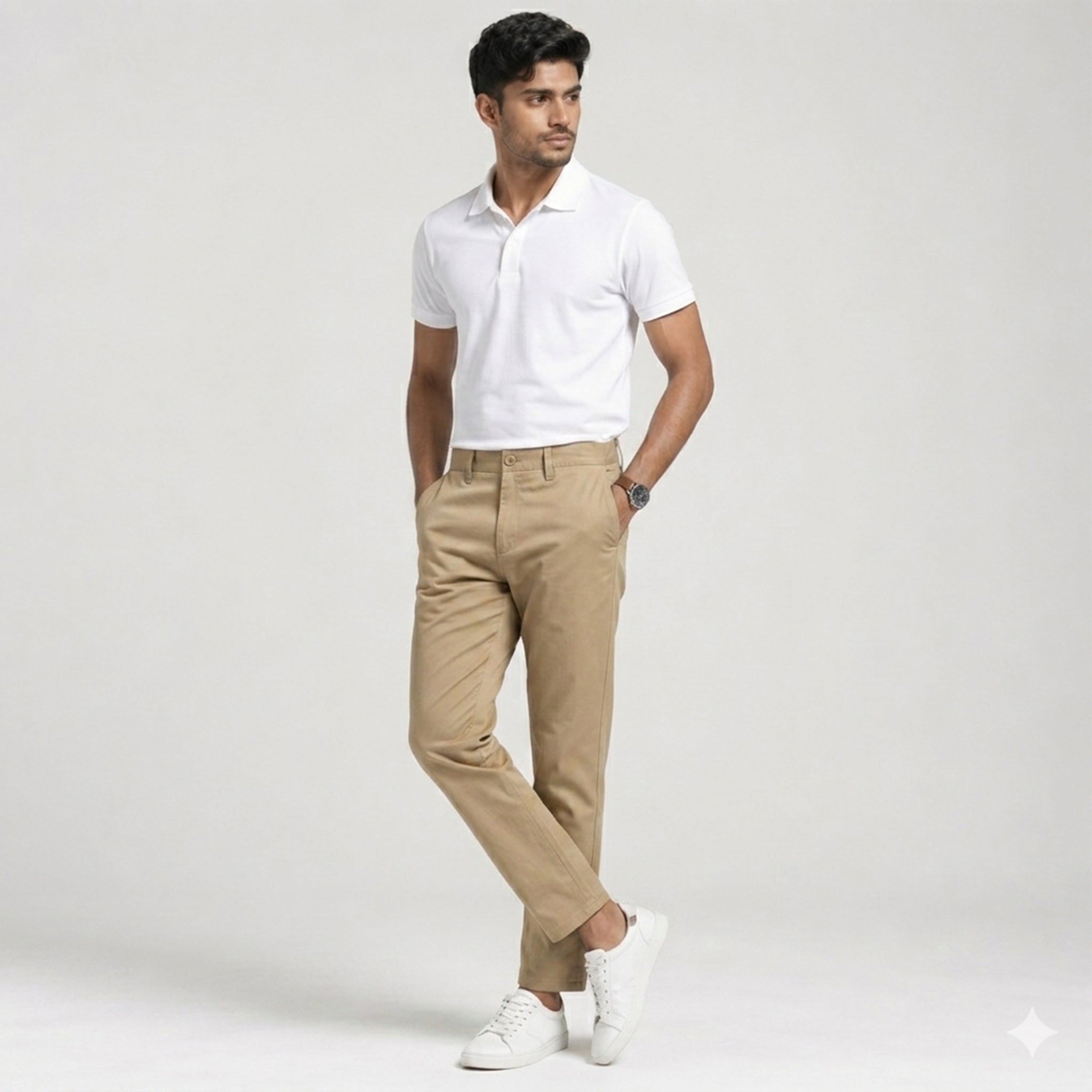 Winner' S  Deep Khaki Twill Pant-73650
