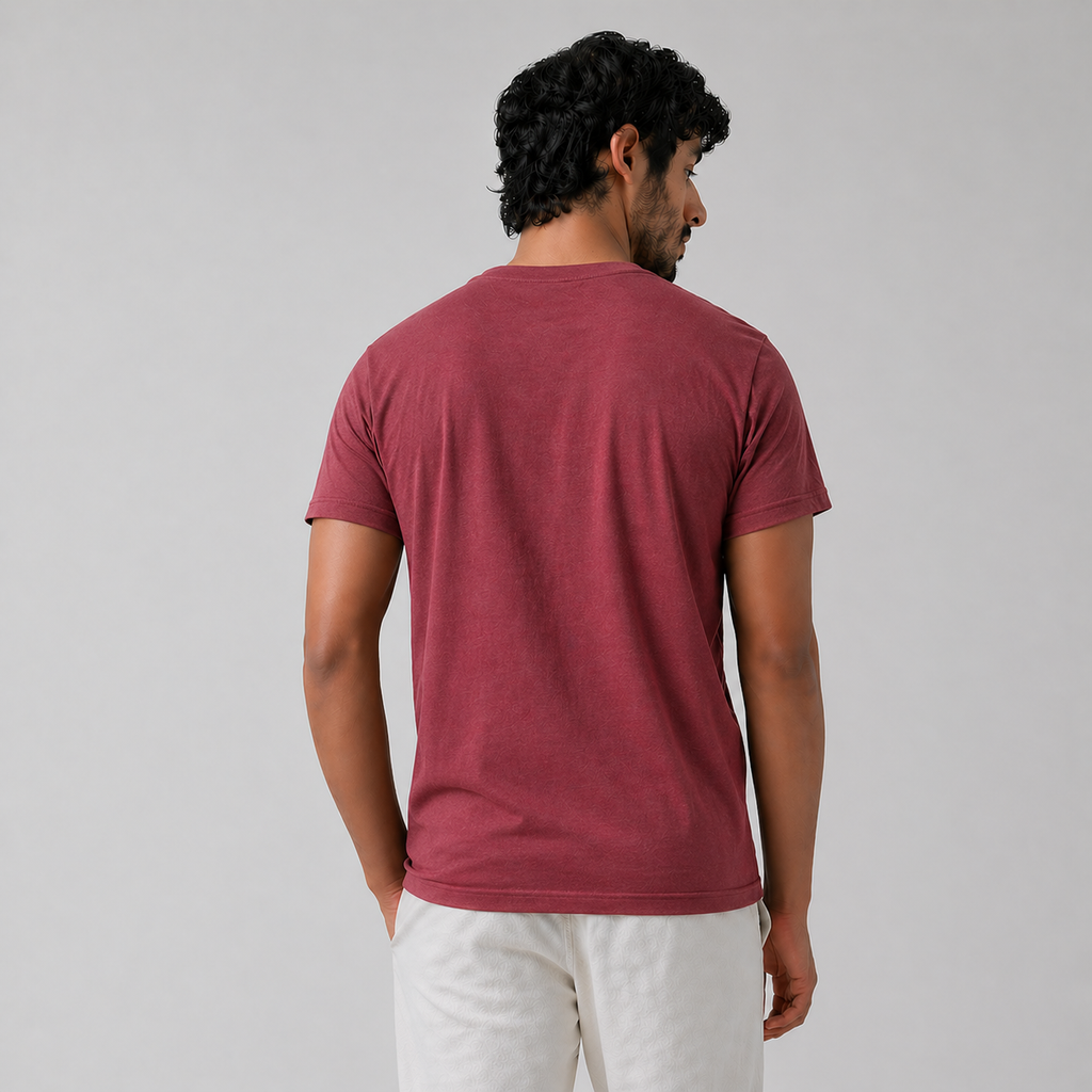 Winner Men's Maroon T Shirt - 80089