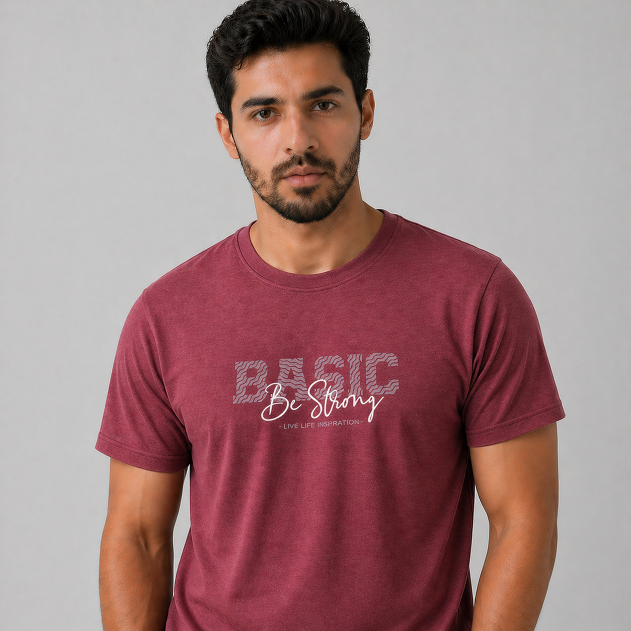 Winner Men's Maroon T Shirt - 80089