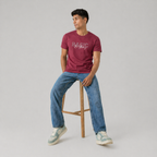 Winner Men's Maroon T Shirt - 80089