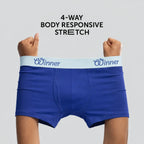 Men's Blue Deluxe Boxer - 43606