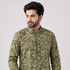Winner Mens Olive Panjabi - 73915