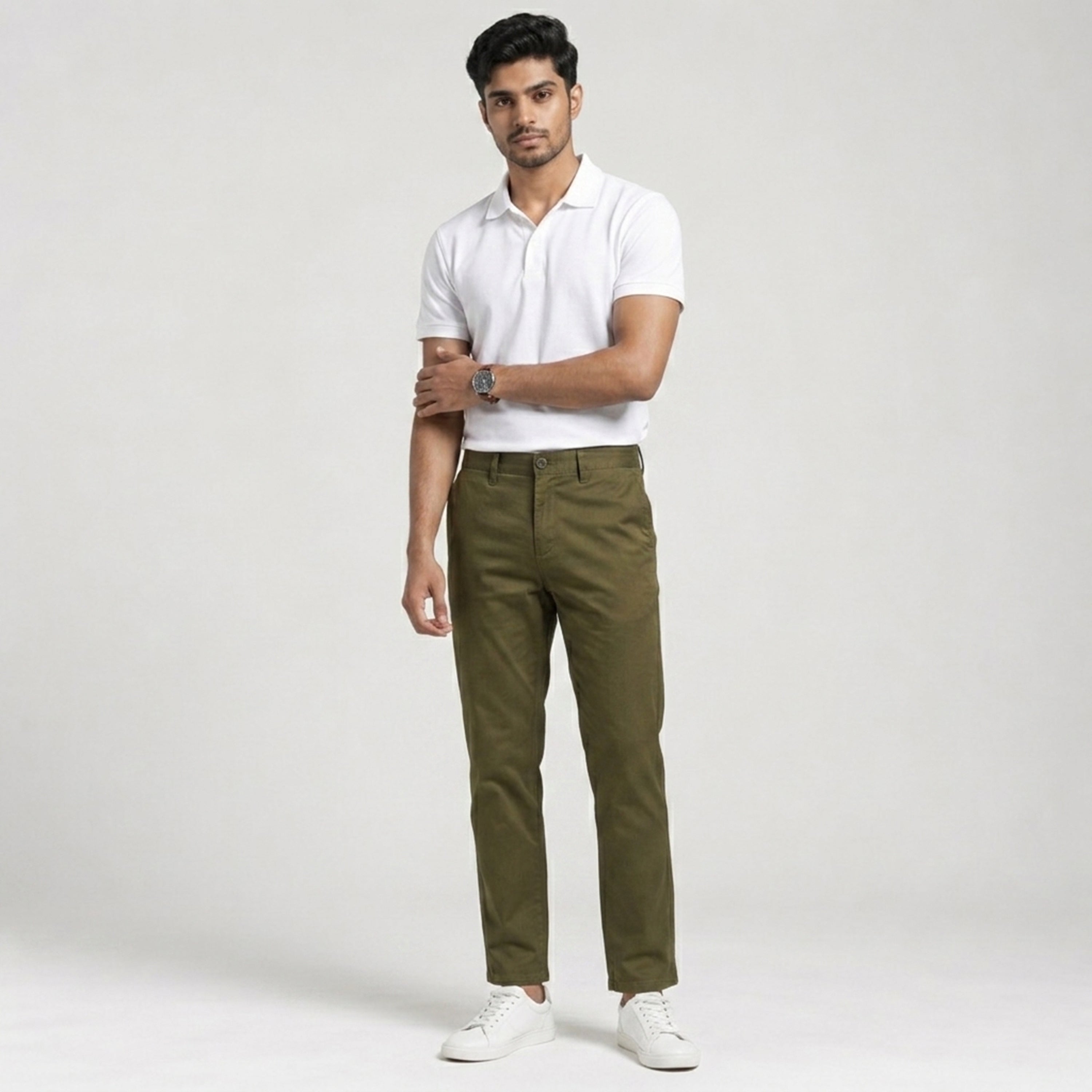 Winner' S  Olive Twill Pant-73650